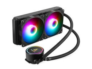 Segotep Ice Cool 240S RGB water cooler CPU radiatortemperaturecontrolled fan integrated 240 radiators8stage motor Support for LGA 115X120017XX20XXAM5 AM4