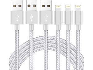 iPhone Charger Cable MfiCertified 3Pack 10ft Nylon Braided High Speed USB Charging Cord Compatible with iPhone 1211XSXRX8765iPad