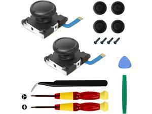 2Pack Replacement Joystick Analog Thumb Stick Repair Kit for Nintendo SwitchSwitch OLED ModelSwitch Lite JoyCon Controller  Drift Fix Tools Y15  15 ScrewdriverPry Tools