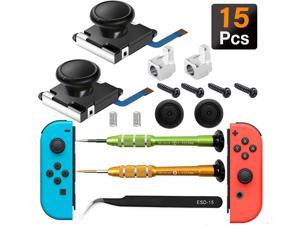 CORN Joycon Joystick Replacement 2 Pack for Fix Drift Nintendo Switch JoyCon Controller  Switch Lite Joystick Replacement LeftRight Analog Thumb Stick Metal Latch Include Y15
