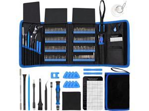 Screwdriver Sets 142Piece Electronics Precision Screwdriver with 120 Bits Magnetic Repair Tool Kit for iPhone MacBook Computer Laptop PC Tablet PS4 Xbox Nintendo Game Console