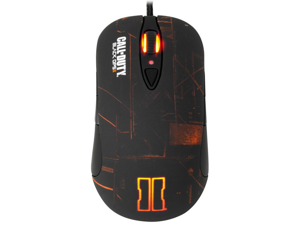 SteelSeries Call of Duty Black Ops II 62157 Black / Orange 7 Buttons 1 x Wheel USB Wired Laser Gaming Mouse