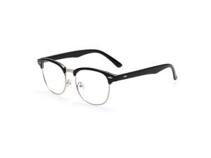 CORN YJ-4 Blue Light Filter [Anti Eye Strain] Semi-Rimless Computer Glasses, Unisex(Mens/Womens) Blocking UV Reading Eyewear
