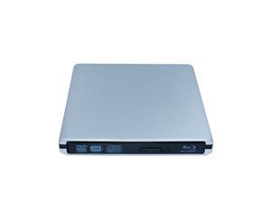 CORN External USB 3.0 Aluminum 6X BDXL 100GB  3D Blu-Ray Writer / Burner for PC Windows or Apple Mac iMac MacBook