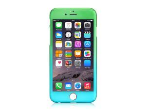CORN Multicolor Shock Proof Phone Case,Iphone 7,Built-in Screen Protector - Green To Blue