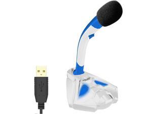 Corn Electronics K1 Desktop USB Microphone Stand for Computer Laptop PC and PS4 Gaming Mic Phone Stand (White&Blue) Corn Electronics K1 Desktop USB Microphone Stand for Computer Laptop PC and PS4 Gaming Mic Phone Stand (White&Blue)