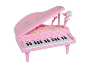 31 Keys Little Pink Piano for Girls with Microphone Electronic Organ Music Keyboard for Kids by Baoli