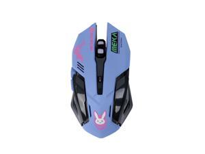Overwatch OW D.VA Design Cosplay Pink LED USB Wired 2400DPI 6 Buttons Gaming Mouse Overwatch OW D.VA Design Cosplay Pink LED USB Wired 2400DPI 6 Buttons Gaming Mouse