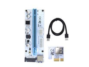 100-Pack Corn Electronics Updated Ver008S Mining Dedicated Riser Card PCI-E Express Cable 1x to 16x Ethereum ETH Mining 60cm USB 3.0 Cable 4 Solid Capacitors LED Indicator and Fuse Included 100-Pack Corn Electronics Updated Ver008S Mining Dedicated Riser Card PCI-E Express Cable 1x to 16x Ethereum ETH Mining 60cm USB 3.0 Cable 4 Solid Capacitors LED Indicator and Fuse Included