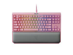 Razer BlackWidow Tournament Edition Chroma V2 - Pink RGB Ergonomic Mechanical Gaming Keyboard - Tactile & Clicky Razer Green Switches Razer BlackWidow Tournament Edition Chroma V2 - Pink RGB Ergonomic Mechanical Gaming Keyboard - Tactile & Clicky Razer Green Switches