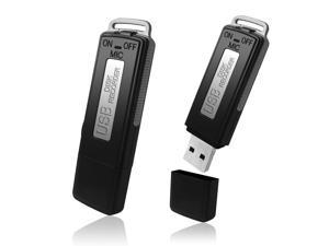 2-in-1 USB Mini Voice Recorder Digital 8GB USB Flash Drive Audio Recording 150Hr 