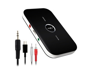 Bluetooth Transmitter Receiver Corn Electronics Multi-functional Bluetooth 2-in-1 Wireless Audio Adapter Car Kit for TV / Home Stereo System Headphones Speakers MP3 / MP4 iPhone and More