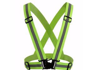 Cycling Safety Belt Reflective High Visibility Adjustable automo Vest Security 