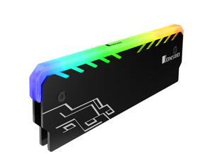 Jonsbo RGB Light Glow Effect Aluminum Alloy Desktop Memory RAM Heatspreader Cooling Shell Jonsbo RGB Light Glow Effect Aluminum Alloy Desktop Memory RAM Heatspreader Cooling Shell
