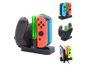 DOBE Controller Charger for Nintendo Switch, Charging Dock Stand Station for Switch Joy-con and Pro Controller with Charging Indicator DOBE Controller Charger for Nintendo Switch, Charging Dock Stand Station for Switch Joy-con and Pro Controller with Charging Indicator
