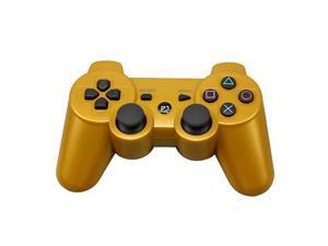 CORN Bluetooth Wireless Controller for Playstation 3 Dual Virbration Game Joystick PS3 PS3 Slim - Gold CORN Bluetooth Wireless Controller for Playstation 3 Dual Virbration Game Joystick PS3 PS3 Slim - Gold