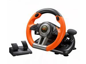 CORN Racing Wheel Apex for PC Game Joystick Simulator Professional for Windows/PS3/PS4/Xbox One Gaming Controller - Orange/Yellow