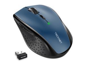 TeckNet Classic 2.4G Portable Optical Wireless Mouse with USB Nano Receiver for Notebook,PC,Laptop,Computer,6 Buttons,18 Months Battery Life,2400 DPI,5 Adjustment Levels TeckNet Classic 2.4G Portable Optical Wireless Mouse with USB Nano Receiver for Notebook,PC,Laptop,Computer,6 Buttons,18 Months Battery Life,2400 DPI,5 Adjustment Levels