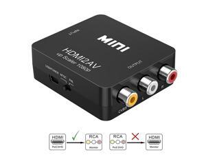 CORN HDMI to RCA, HDMI to AV, 1080P HDMI to AV 3RCA CVBS Composite Video Audio Converter Adapter Supporting PAL/NTSC with USB Charge Cable CORN HDMI to RCA, HDMI to AV, 1080P HDMI to AV 3RCA CVBS Composite Video Audio Converter Adapter Supporting PAL/NTSC with USB Charge Cable