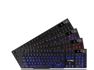 dbpower three colors backlit led gaming keyboard