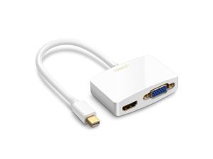 UGREEN Mini DisplayPort (Thunderbolt) to HDMI VGA Adapter Converter for Apple Mac Book Air, MacBook Pro, iMac, Mac mini, Microsoft Surface Pro 1/Pro 2/Pro 3, Thinkpad X1, Google Chromebook Pixel etc