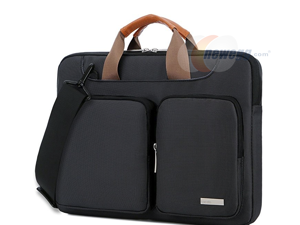 Lacdo 15- 15.6 Inch Laptop Shoulder Bag, 360° Protective Laptop Sleeve Case for Acer Aspire, Predator, Toshiba, Dell Inspiron, ASUS P-Series, HP Pavilion, Lenovo, Chromebook Notebook Briefcases, Black