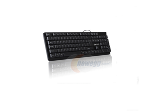 CORN K09 Office Ergonomic Design, Classic 104 Keys Anti-skid Wired Keyboard And Mouse Combo For Office And Game - Black