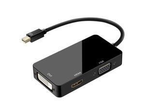 CORN 3-in-1 Mini DisplayPort (Thunderbolt) to DVI VGA HDMI TV Adapter Cable for Apple iMac and MacBook Surface Book Surface Pro 3/4 ThinkPad X1 CORN 3-in-1 Mini DisplayPort (Thunderbolt) to DVI VGA HDMI TV Adapter Cable for Apple iMac and MacBook Surface Book Surface Pro 3/4 ThinkPad X1