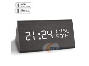 VEPOWER Alarm Clock, Digital Clock, 3 Brightness Levels, 3 Sets AC Alarm Clocks Bedrooms, Electronic USB Large Led Display Dual Time Temperature Humidity Heavy Sleepers VEPOWER Alarm Clock, Digital Clock, 3 Brightness Levels, 3 Sets AC Alarm Clocks Bedrooms, Electronic USB Large Led Display Dual Time Temperature Humidity Heavy Sleepers