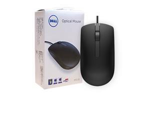 DELL MS116  3 Buttons 1 x Wheel USB Wired Optical 1000 dpi Mouse For PC and Laptop-Black With Colorful Box