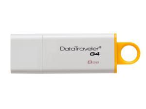 Kingston Digital 8GB Data Traveler 3.0 USB Flash Drive - Yellow (DTIG4/8GB)