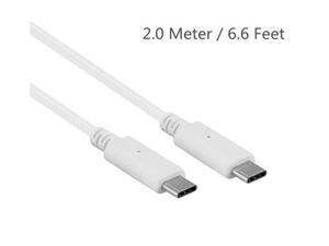 USB C Cable (6.56 FT) 2 Meter Type C to Type C Charge Data Cable male to male for Galaxy Note 8, Google Pixel 2 XL, MacBook, ChromeBook Pixel USB C Cable (6.56 FT) 2 Meter Type C to Type C Charge Data Cable male to male for Galaxy Note 8, Google Pixel 2 XL, MacBook, ChromeBook Pixel
