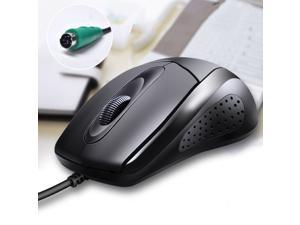 CORN 512  Ergonomic Design, PS2 Plug Classic Exterior Wired Mouse  For Office And Game- Black