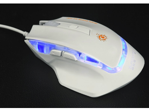 NEW 6D SunSonny Top Pandinus Imperator III 6 Buttons X3 Optical Usb Gaming Mouse Mice WHITE