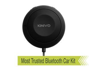 Kinivo BTC450 Bluetooth Hands-Free Car Kit for Cars with Aux Input Jack (3.5 mm) - Supports AptX