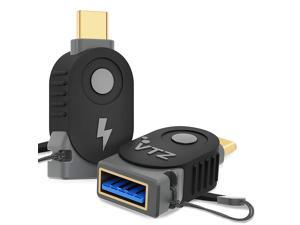 Volutz USB to USB-C Adapter – Thunderbolt 3 to USB, Charge and Sync USB 3.0 Data via OTG to Type-C for MacBook Pro 2016 /MacBook 12-inch, Samsung Galaxy S9 S8 and More USB-C Devices – 2-Pack (Onyx) Volutz USB to USB-C Adapter – Thunderbolt 3 to USB, Charge and Sync USB 3.0 Data via OTG to Type-C for MacBook Pro 2016 /MacBook 12-inch, Samsung Galaxy S9 S8 and More USB-C Devices – 2-Pack (Onyx)
