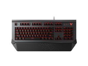 Rapoo V780  Ergonomic Design, Cool Exterior IP68 Waterproof USB Wired  
Infrared Optical Axis Gaming Keyboard with Red Backlit LED Light and Big Palm Rest - Black