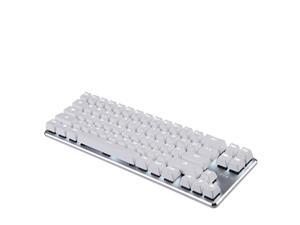 Magicforce 60% Keyboard 68 Keys, N-key rollover, Ergonomic Design, Cool Exterior Pure White Backlit LED Light USB Wired Cherry MX Red Gaming Keyboard-Silver White Magicforce 60% Keyboard 68 Keys, N-key rollover, Ergonomic Design, Cool Exterior Pure White Backlit LED Light USB Wired Cherry MX Red Gaming Keyboard-Silver White