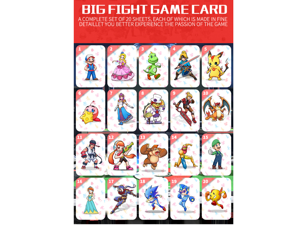 20PCS Super Smash Bros Ultimate NFC Card Big Fight Byleth NFC Tag Cards Amiibo Set - Linkage Card For NS Switch, Switch Lite Shipped Along With Leather Card Holder 20PCS Super Smash Bros Ultimate NFC Card Big Fight Byleth NFC Tag Cards Amiibo Set - Linkage Card For NS Switch, Switch Lite Shipped Along With Leather Card Holder
