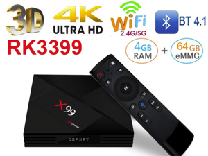 CORN X99 4GB 64GB Android TV Box Rockchip RK3399 Support TypeC USB30 Streaming Box with Google Play Store Youtube