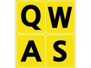 English US Large letters YELLOW keyboard stickers English US Large letters YELLOW keyboard stickers