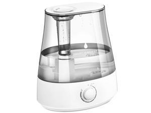 Homasy Humidifiers with 5L Ultrasonic Large Capacity, Cool Mist Humidifier for Bedroom Baby, Powerful Vaporizer Humidifying Unit with Whisper-Quiet Operation, Shut-Off Protection and 40 Hours Working
