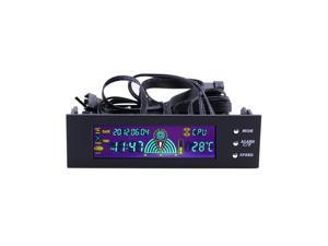 CORN 5.25 inch PC Fan Speed Controller Temperature Display LCD Front Panel