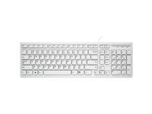 Lenovo K5819 Ergonomic Design,Cool Exterior Waterproof USB Wired Keyboard, Ultra-thin and Portable, Chiclet Keycaps., Multimedia Shortcuts Keys - Classic White Lenovo K5819 Ergonomic Design,Cool Exterior Waterproof USB Wired Keyboard, Ultra-thin and Portable, Chiclet Keycaps., Multimedia Shortcuts Keys - Classic White