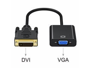 CORN DVI-D to VGA Adapter Converter - 1080P Male to Female M/F Video Adapter Cable for DVI-D 24+1 for DVI Device, Laptop, PC to VGA Displays, Monitors, Projectors (DVIDVGA2)