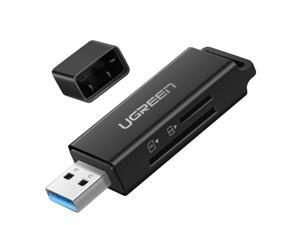 UGREEN SD Card Reader Portable USB 3.0 Dual Slot Flash Memory Card Adapter Hub for TF, SD, Micro SD, SDXC, SDHC, MMC, RS-MMC, Micro SDXC, Micro SDHC, UHS-I for Mac, Windows, Linux, Chrome, PC, Laptop UGREEN SD Card Reader Portable USB 3.0 Dual Slot Flash Memory Card Adapter Hub for TF, SD, Micro SD, SDXC, SDHC, MMC, RS-MMC, Micro SDXC, Micro SDHC, UHS-I for Mac, Windows, Linux, Chrome, PC, Laptop