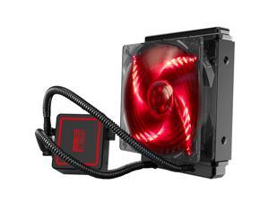 Cooler Master Masterliquid Lite 240 All In One Aio Cpu Liquid Cooler With Fire Red Led Masterfan 240mm Radiator Dual Chamber Pump Intel Amd Universal Mounting Lga 66 Amd Am4 Compatible Newegg Com