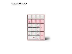 Varmilo VB21M Ergonomic Design,Cool Exterior Bluetooth Wireless Mini Numeric Mechanical Keyboard, Cherry Red, PBT Keycaps- Pink( Bluetooth Adapter is Not Included) Varmilo VB21M Ergonomic Design,Cool Exterior Bluetooth Wireless Mini Numeric Mechanical Keyboard, Cherry Red, PBT Keycaps- Pink( Bluetooth Adapter is Not Included)