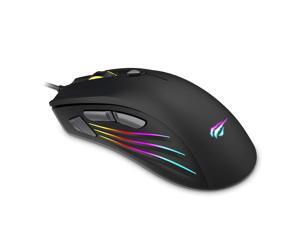 Havit Gaming Mouse 5 DPI(800,1600,2400,4800,7200) 7 RGB Light 1000Hz Polling Rate Computer Ergonomic Wired USB Programmable Mice for Laptop Desktop PC Gamer Havit Gaming Mouse 5 DPI(800,1600,2400,4800,7200) 7 RGB Light 1000Hz Polling Rate Computer Ergonomic Wired USB Programmable Mice for Laptop Desktop PC Gamer