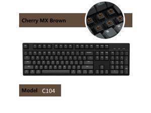 iKBC C210 104 Keys Mechanical Keyboard with Cherry MX Brown Switch, Black PBT Double Shot Keycap, N-Key Rollover and 6 Anti-ghosting Keys( No Light Version) iKBC C210 104 Keys Mechanical Keyboard with Cherry MX Brown Switch, Black PBT Double Shot Keycap, N-Key Rollover and 6 Anti-ghosting Keys( No Light Version)